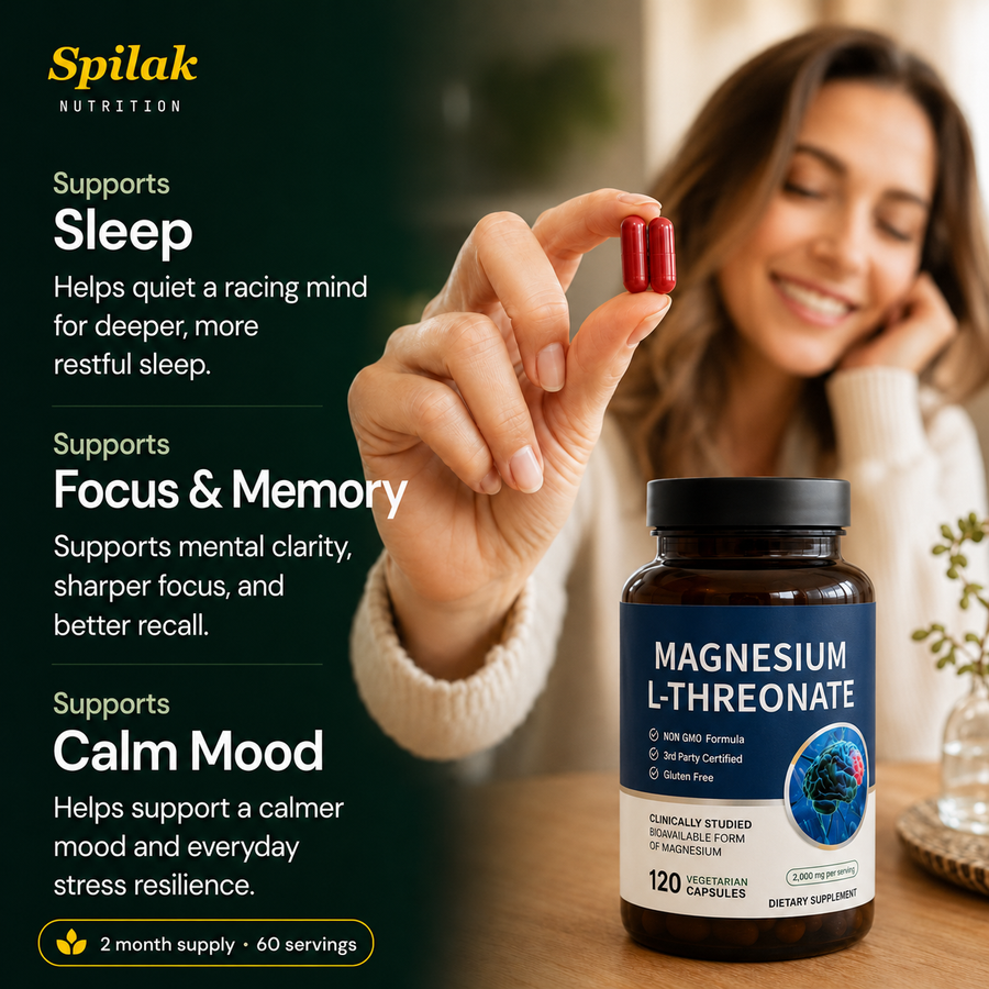Magnesium L-Threonate · vegetarian capsules
